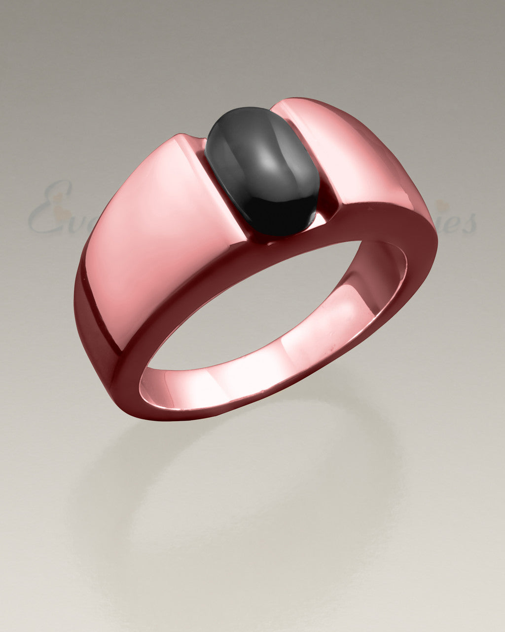 Men's 14k Rose Gold Simply Sable Ashes Ring