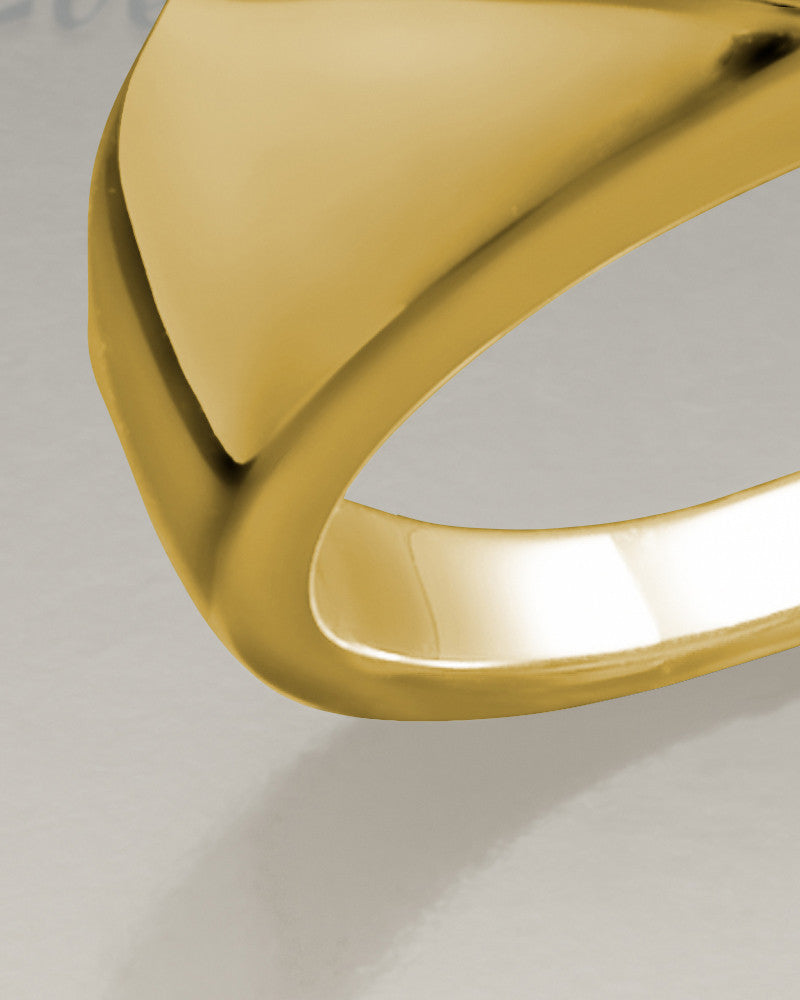 Women's 14K Gold Soothing Ashes Cremation Ring