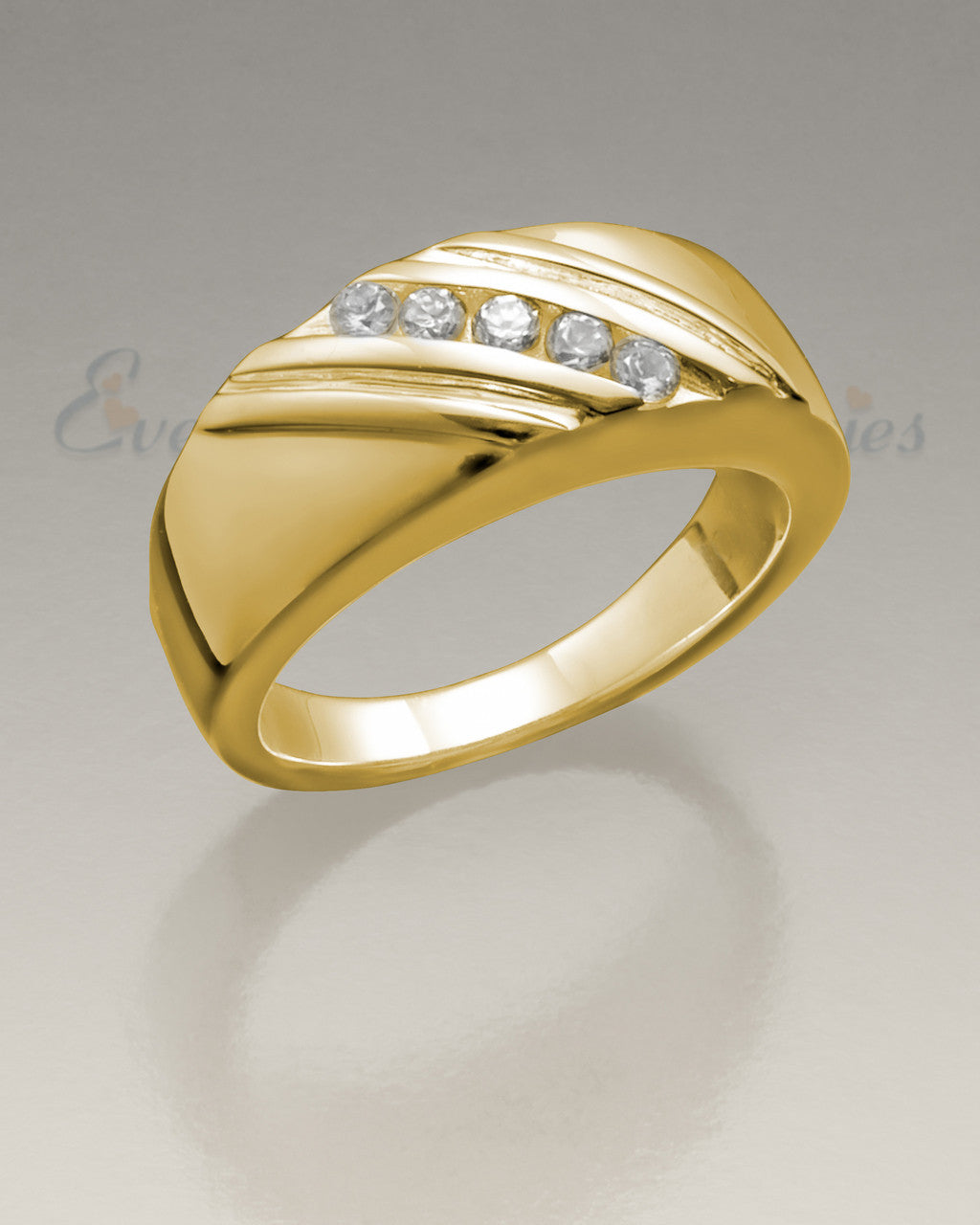 Women's 14K Gold Soothing Ashes Cremation Ring