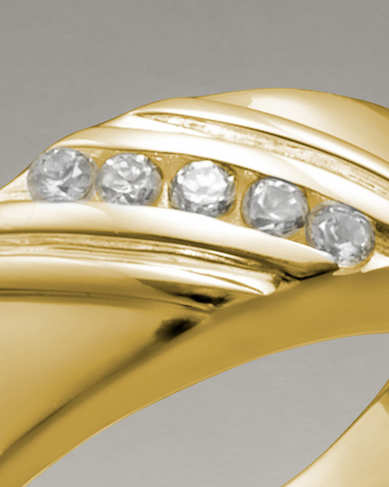 Women's 14K Gold Soothing Ashes Cremation Ring