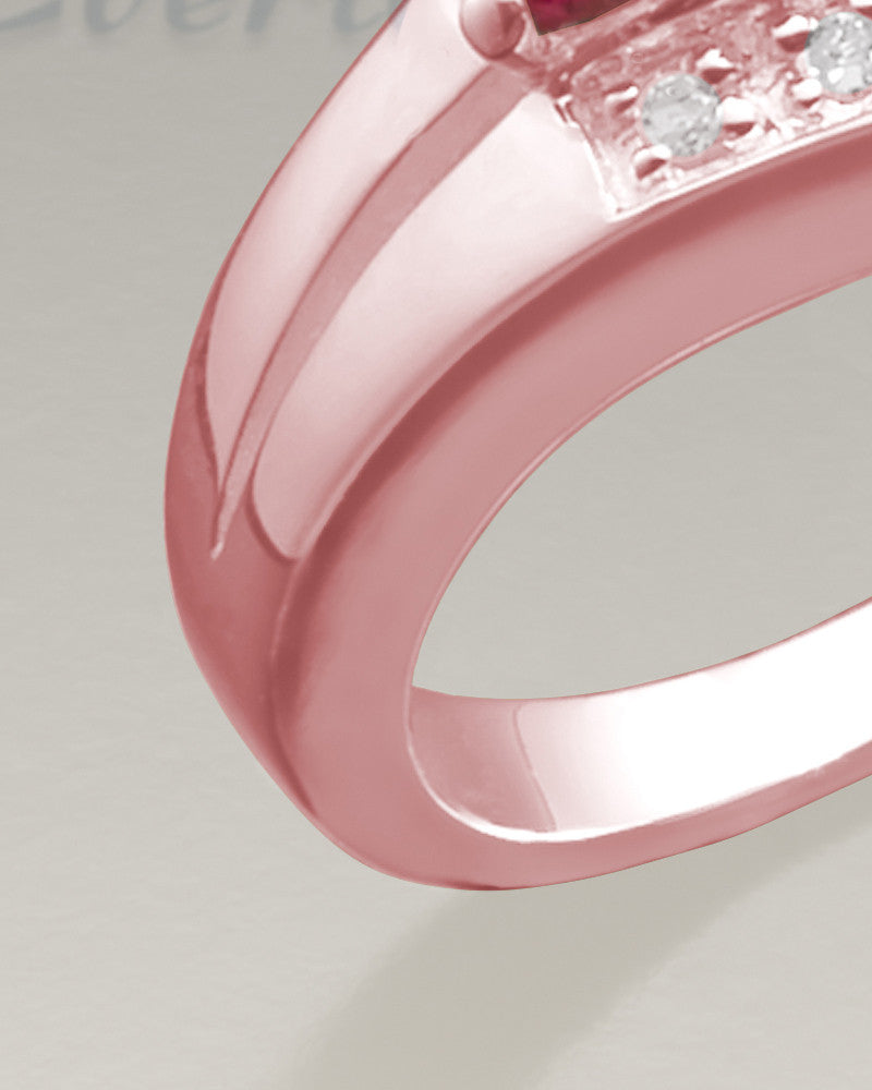 Women's 14K Rose Gold Shimmer Cremation Ring