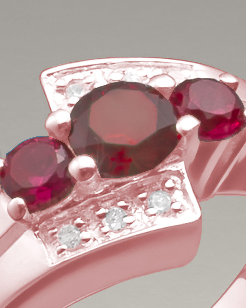 Women's 14K Rose Gold Shimmer Cremation Ring