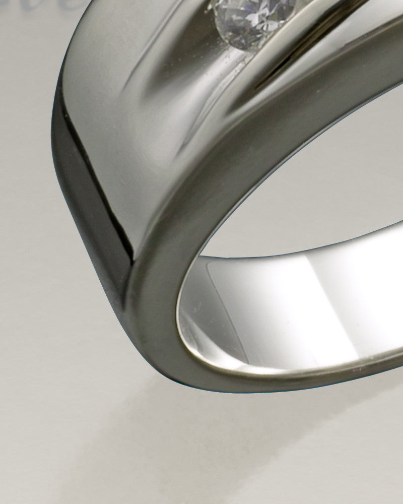 Men's 14k White Gold Wondrous Memorial Ring
