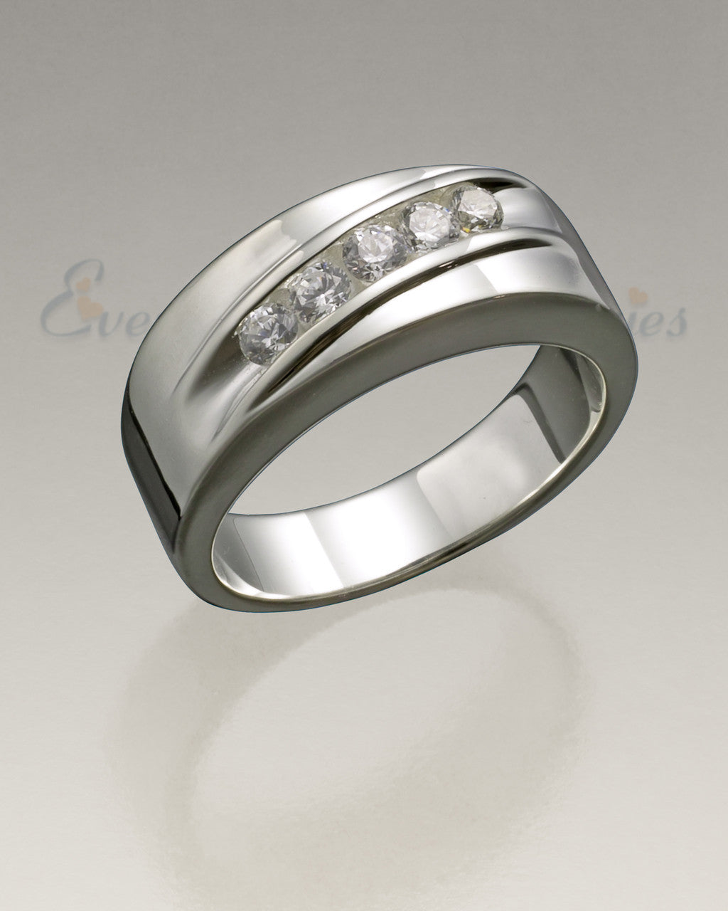 Men's 14k White Gold Wondrous Memorial Ring