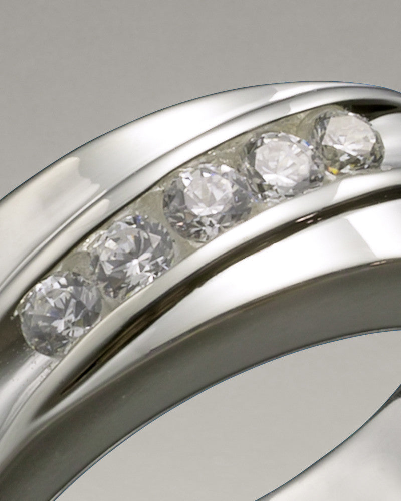 Men's 14k White Gold Wondrous Memorial Ring