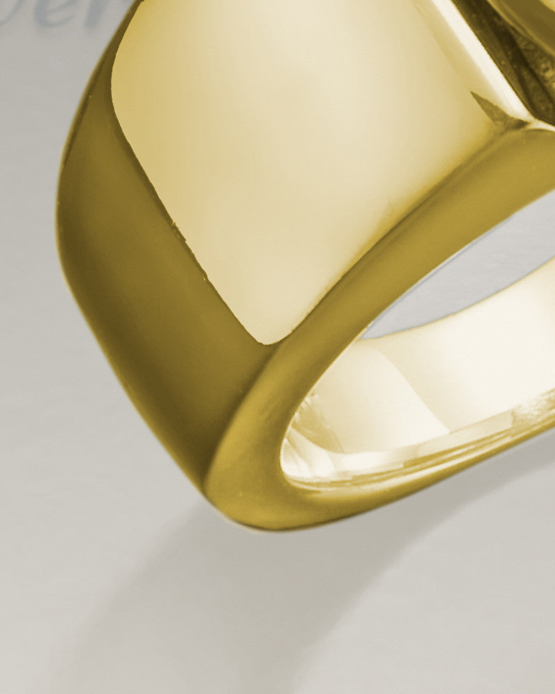 Women's 14K Gold Loyal Ring Jewelry Urn