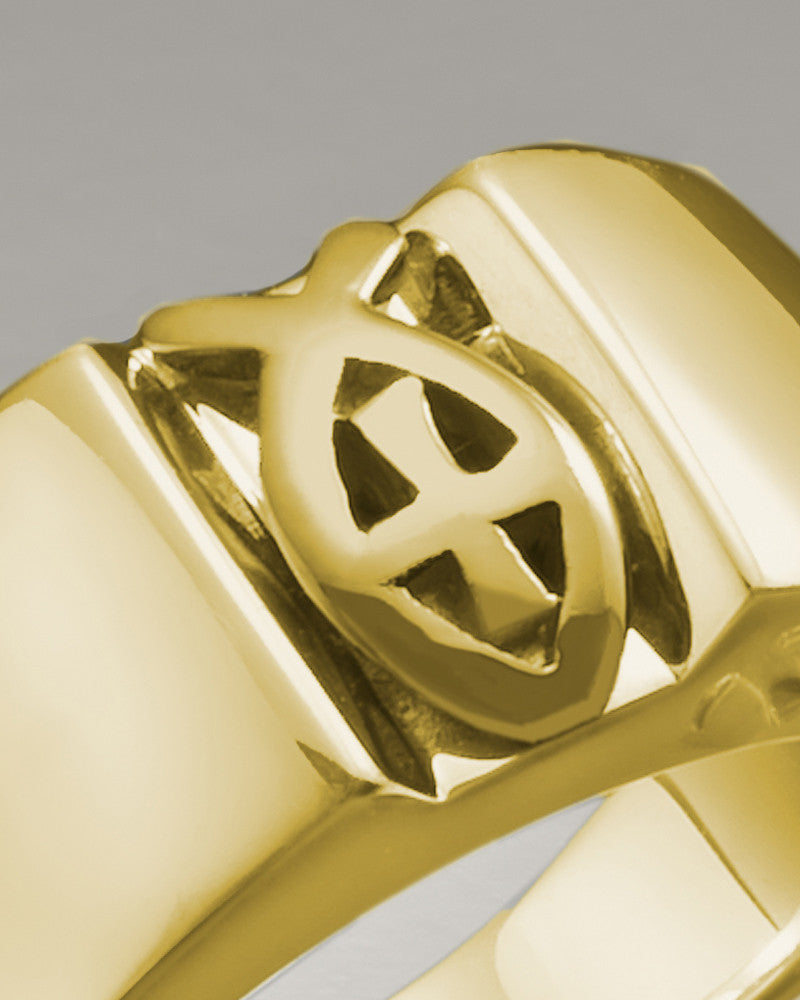 Women's 14K Gold Loyal Ring Jewelry Urn