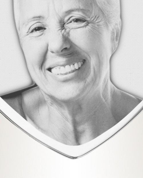 April Heart Photo Engrave Stainless Keepsake