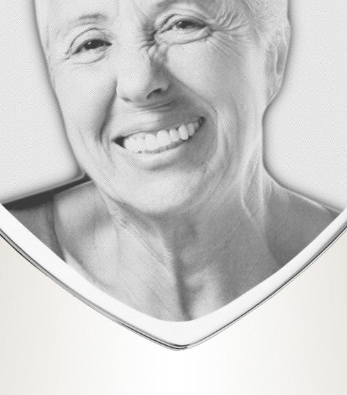 March Heart Photo Engraved Stainless Keepsake