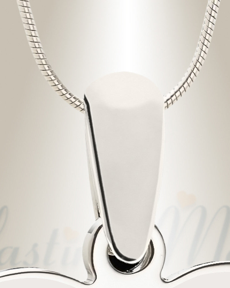 December Birthstone Heart Photo Engraved Stainless Keepsake
