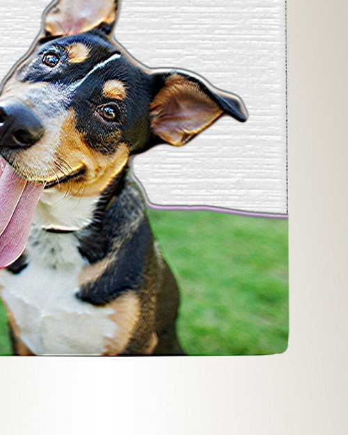 Rectangle Pet Color Photo Engraved Stainless Keepsake