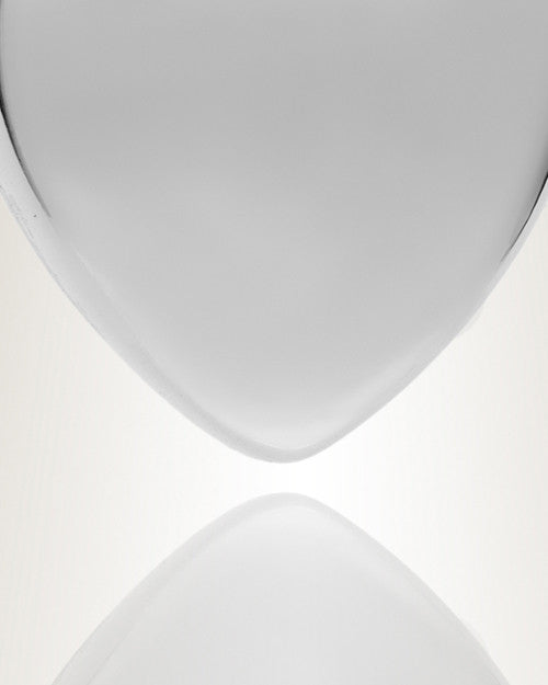 Silver April Simple Heart Urn Jewelry