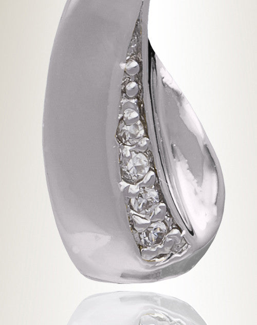 Silver August Forever Cross Cremation Jewelry