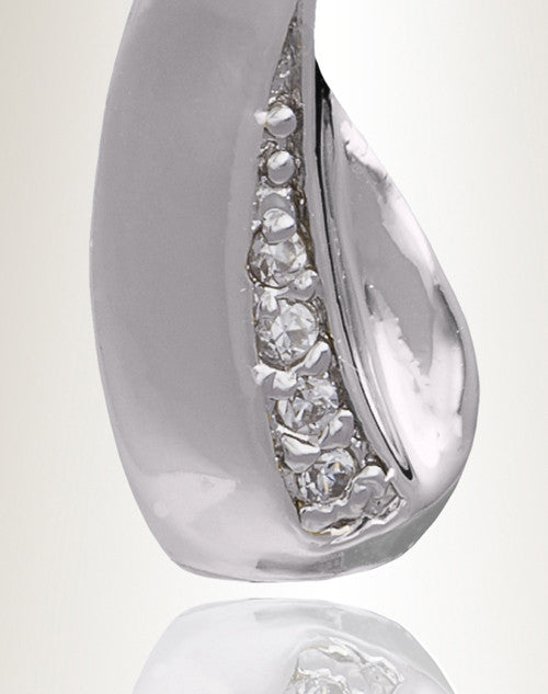 Silver May Forever Cross Cremation Jewelry