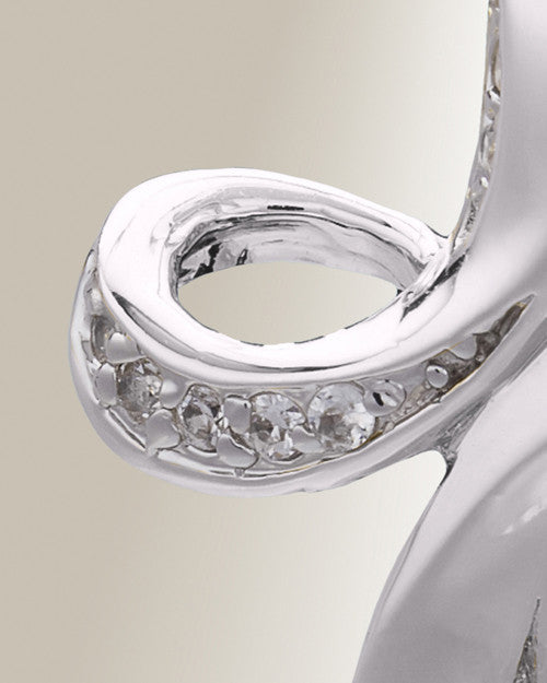 Silver October Forever Cross Cremation Jewelry