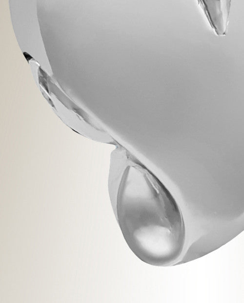 Silver April Heavenly Heart Cremation Jewelry