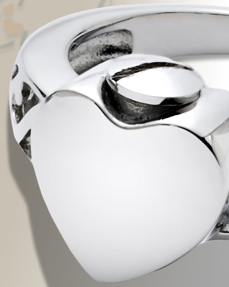 Women's Silver Simply Love Cremation Ring