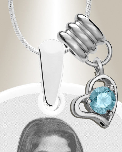 Large Photo March Dog Tag Stainless Engraved