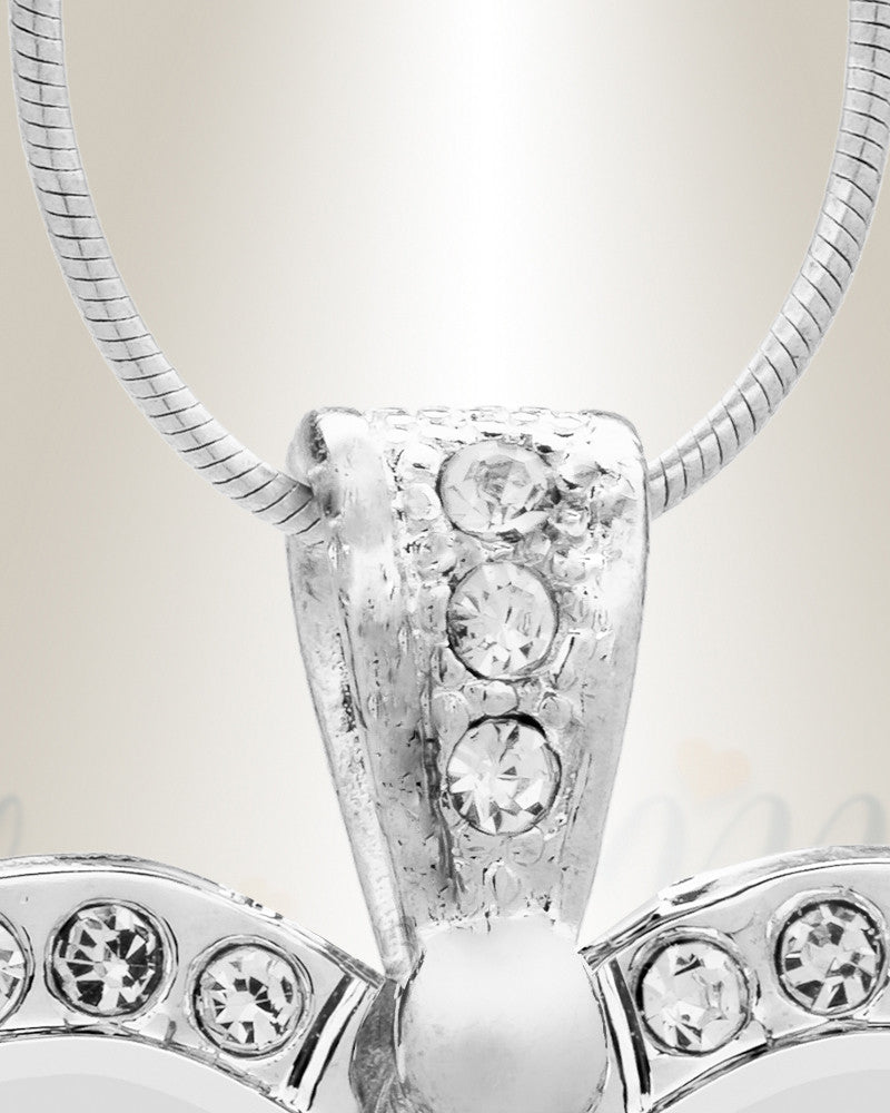 Birthstone Gem Heart March Photo Engraved Stainless Keepsake