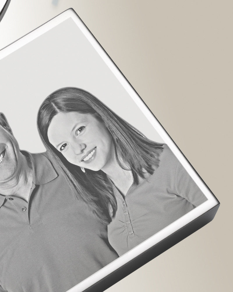 Stainless Steel Cremation Boxed Photo Engraved Keychain