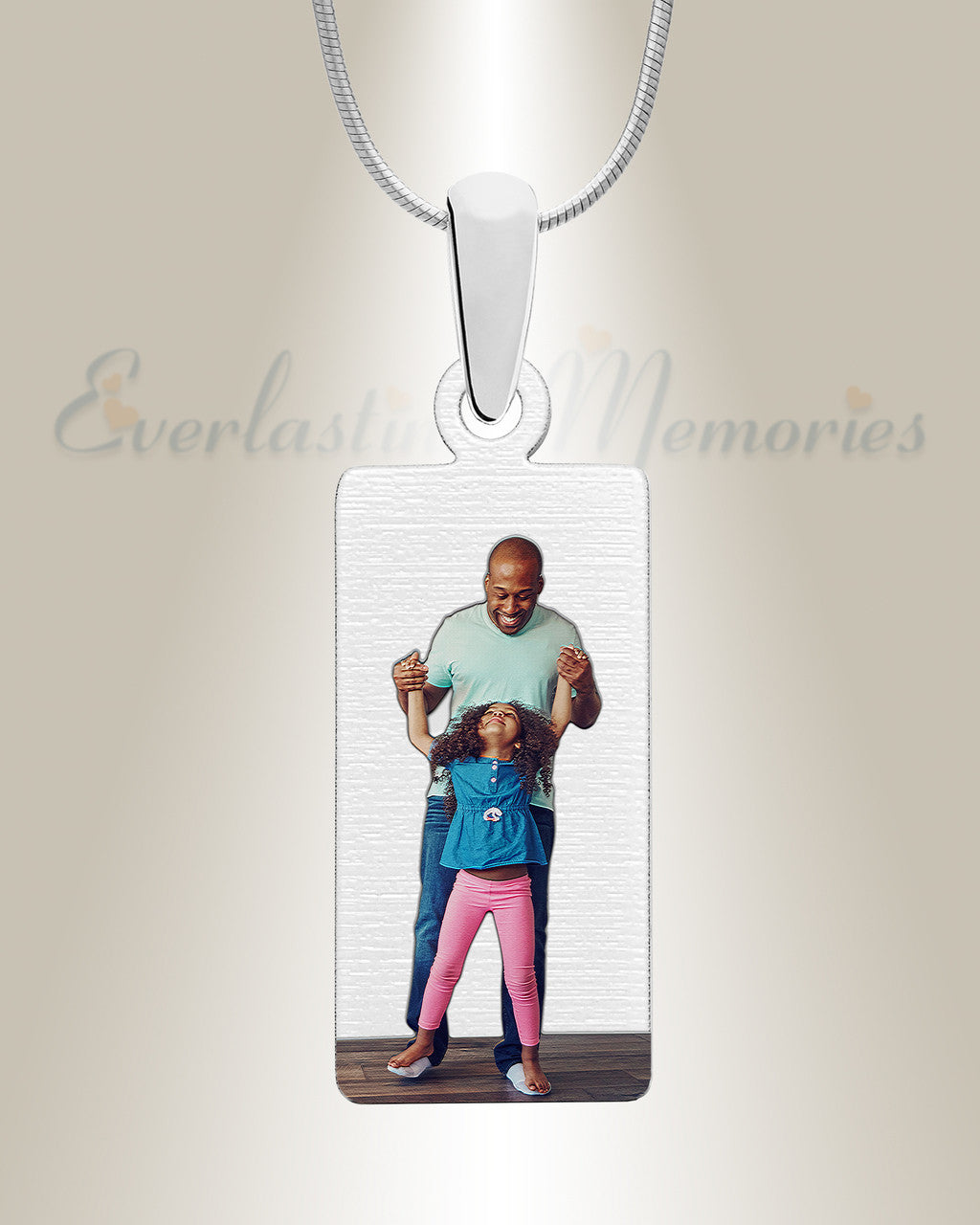 Stainless Tower Color Photo Pendant
