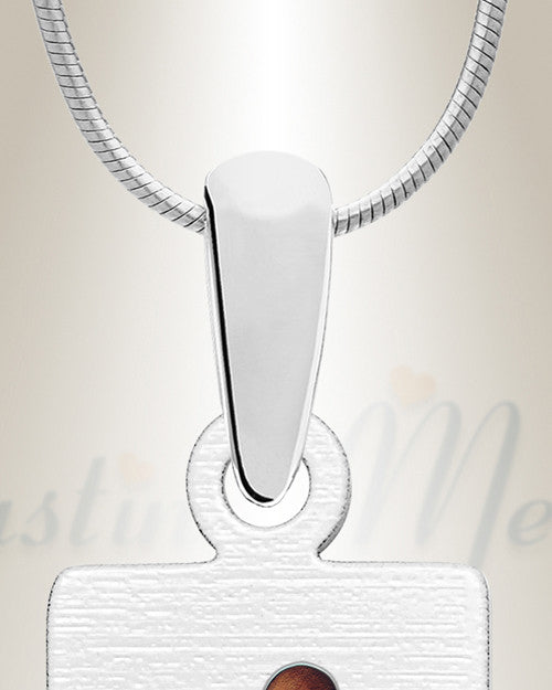 Stainless Tower Color Photo Pendant