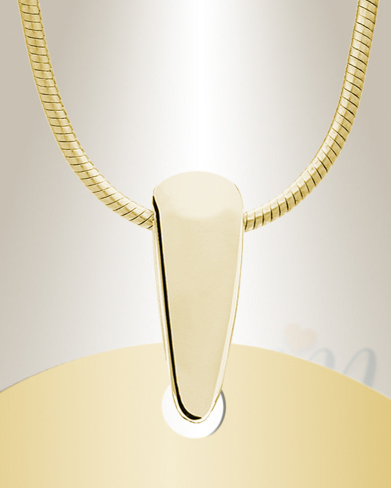 Small Dog Tag Gold Plated over Stainless Steel Photo Pendant