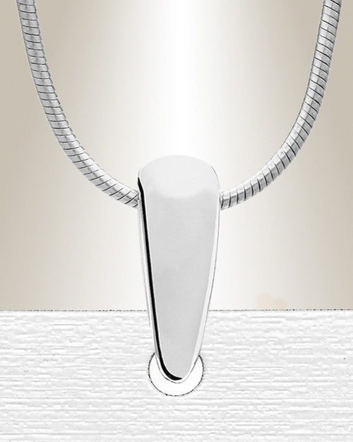 Silver Squared Color Photo Engraved Pendant