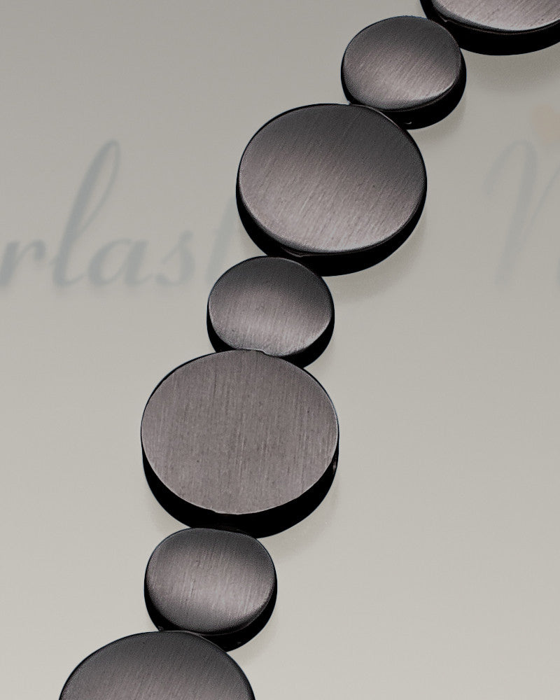 Black Satin At Peace Bracelet Cremation Jewelry