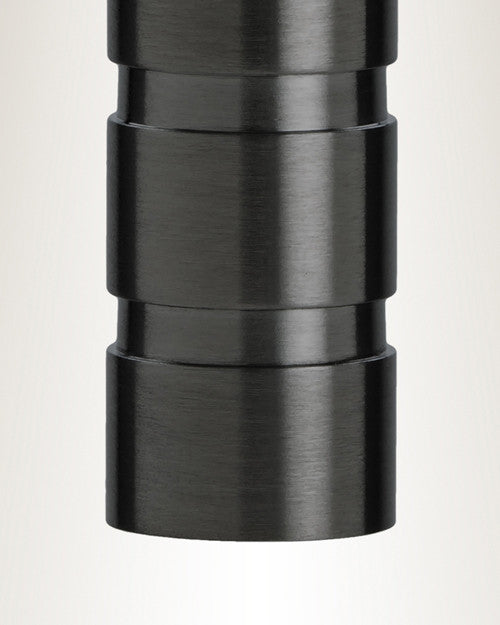 Black Carved Cylinder Cremation Jewelry