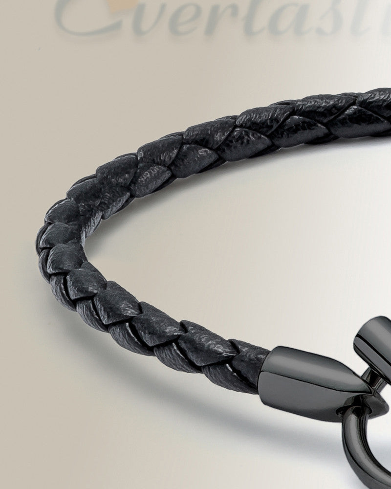 Black Stainless Steel Modest Bracelet Cremation Jewelry