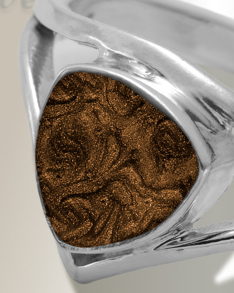 Women's Sterling Silver Willowbrook Ash Ring with Carob