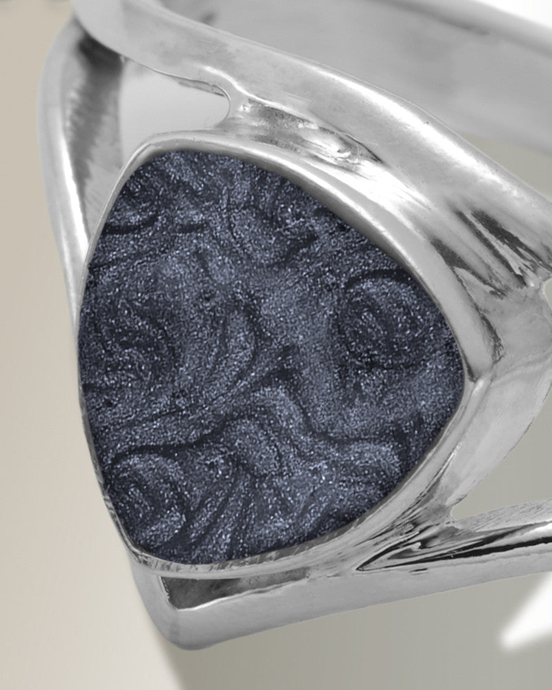Women's Sterling Silver Willowbrook Ash Ring with Slate