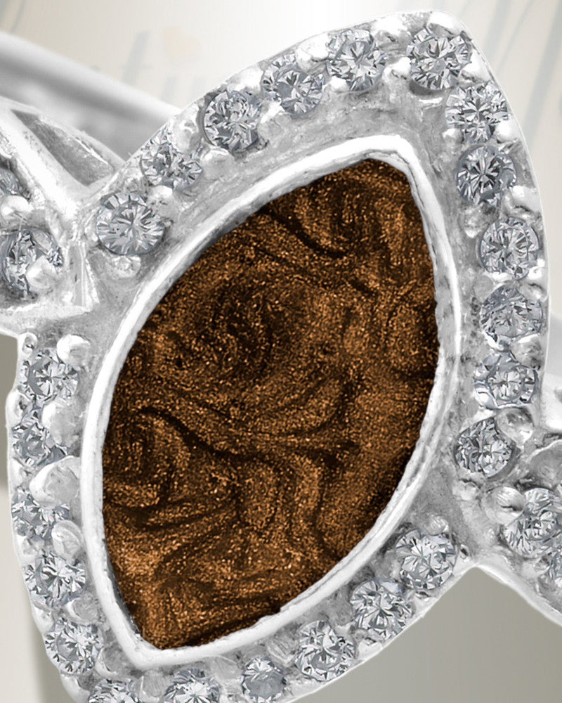 Women's Sterling Silver Sanctuary Ash Ring with Carob