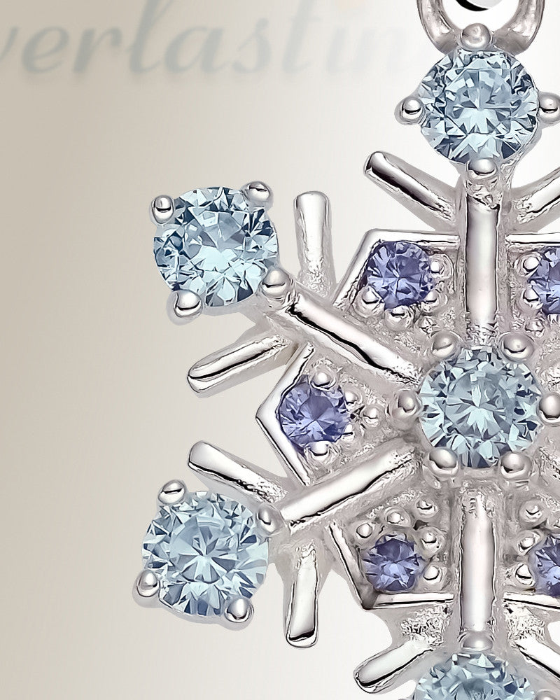 Sterling Silver Calming Snowflake Cremation Urn Pendant