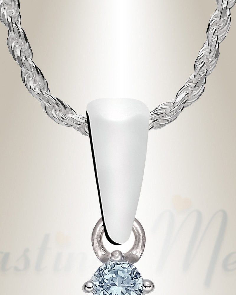 Sterling Silver Calming Snowflake Cremation Urn Pendant