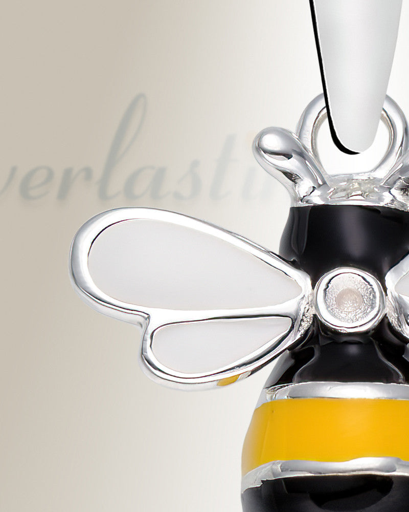 Sterling Silver Bumble Bee Cremation Urn Pendant