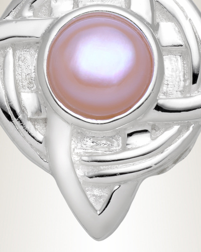 Sterling Silver Knotted Pearl Cremation Urn Pendant