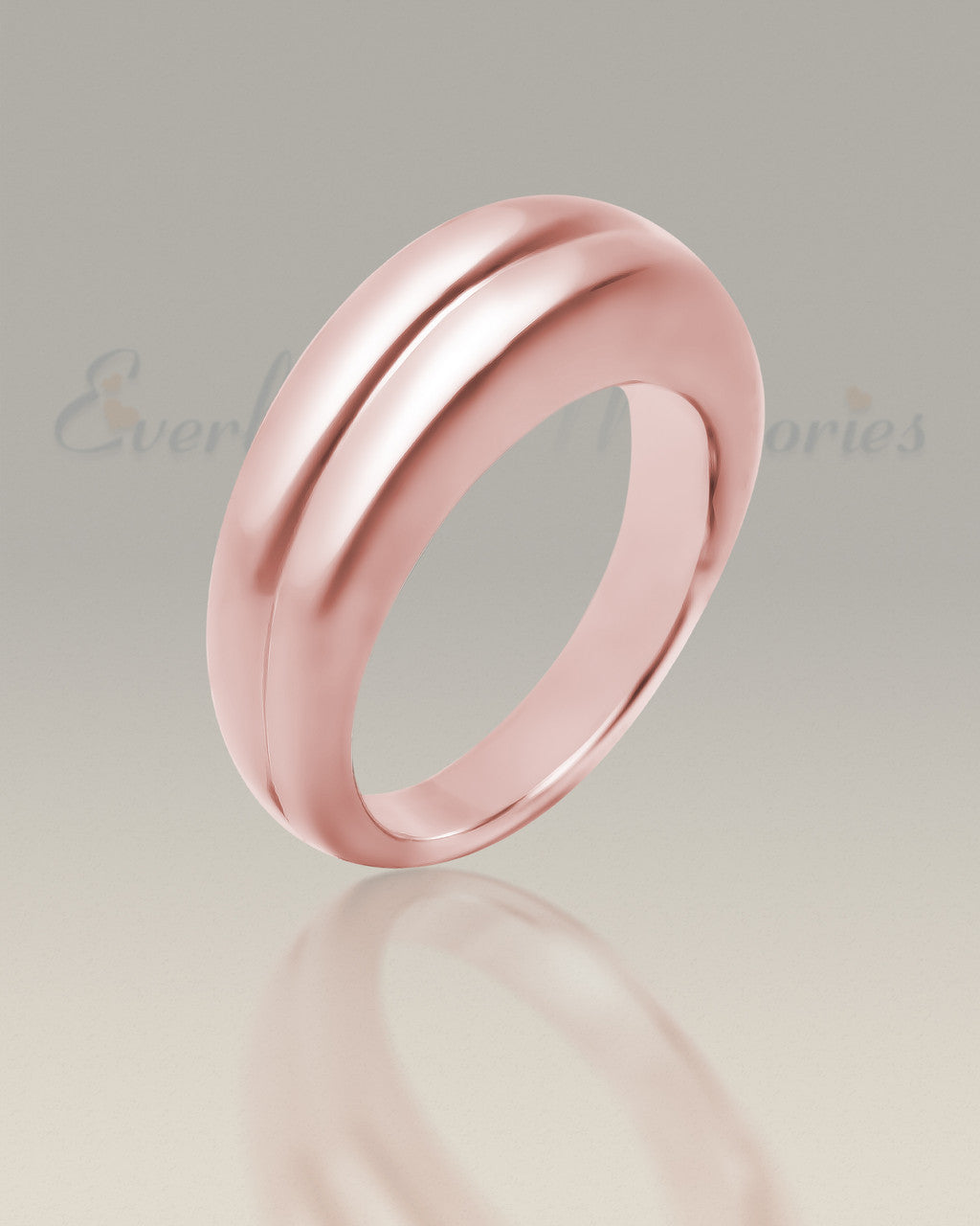 Men's 14k Rose Gold Gentleman's Ashes Ring