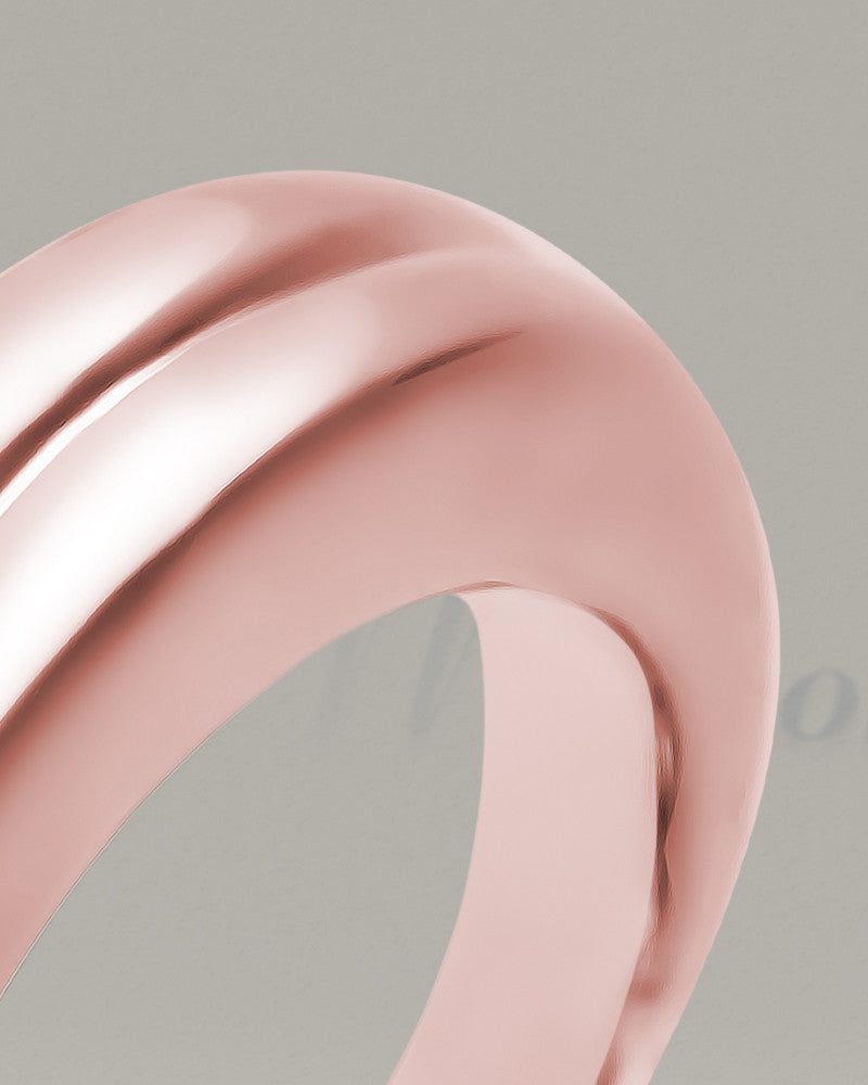 Men's 14k Rose Gold Gentleman's Ashes Ring