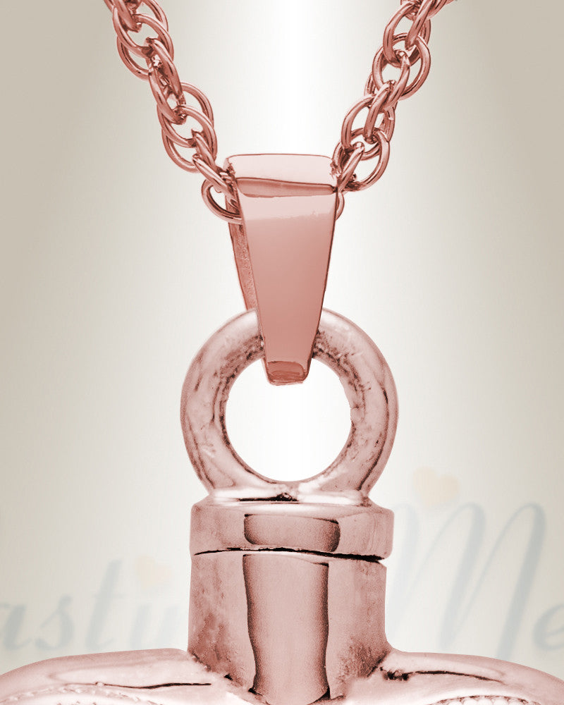 14K Rose Gold Spirit Heart Jewelry Urn