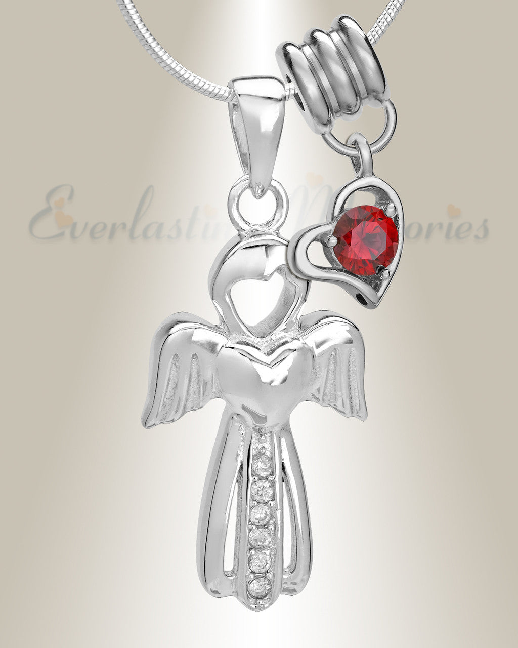 January Virtuous Angel Memorial Jewelry