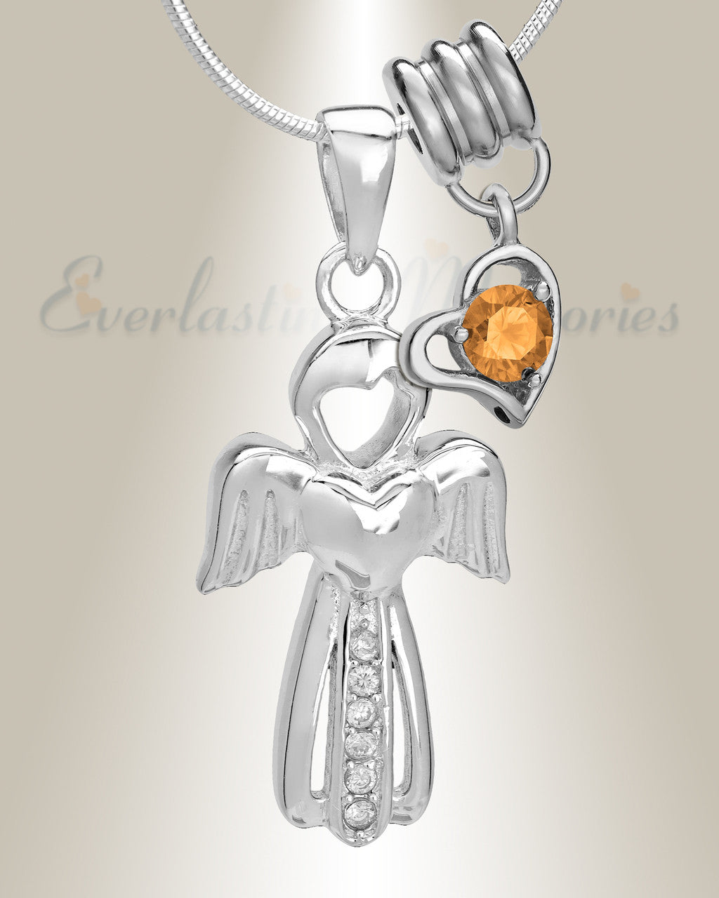 November Virtuous Angel Memorial Jewelry