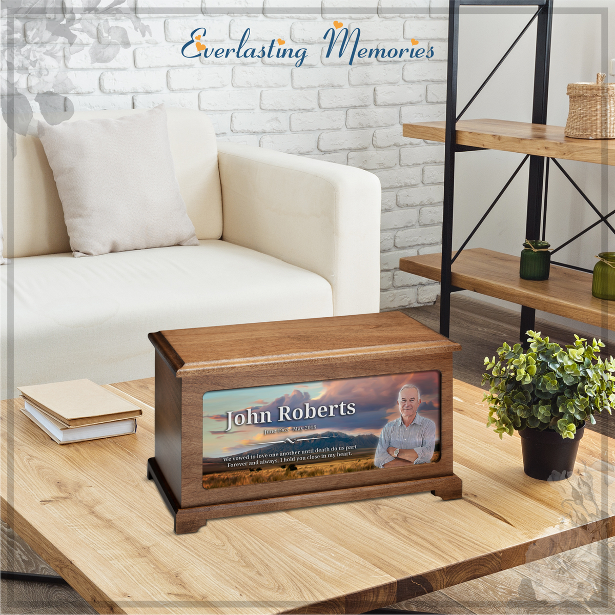 Rocky Mountains Picture Cremation Urn