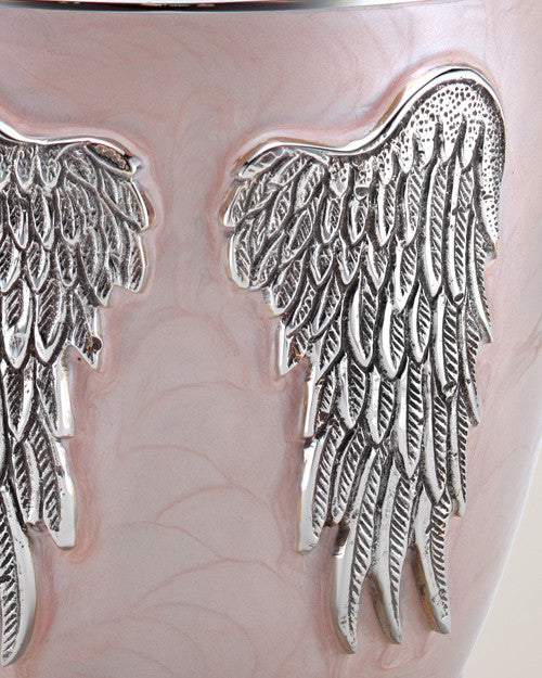 Pink Angel Wings Individual Cremation Urn