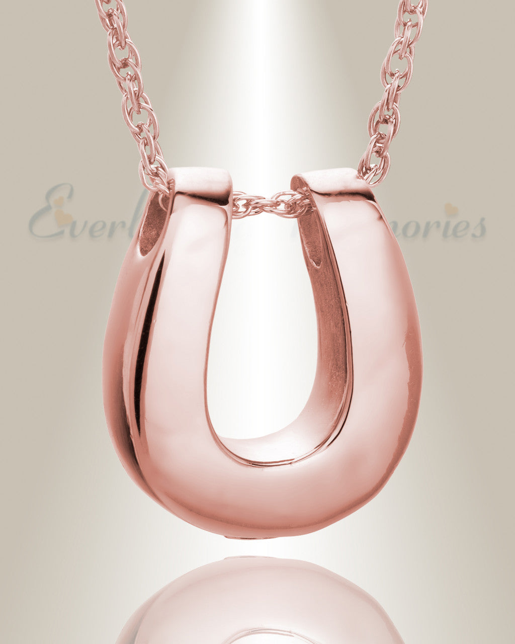 14K Rose Gold Lucky Memorial Pendant