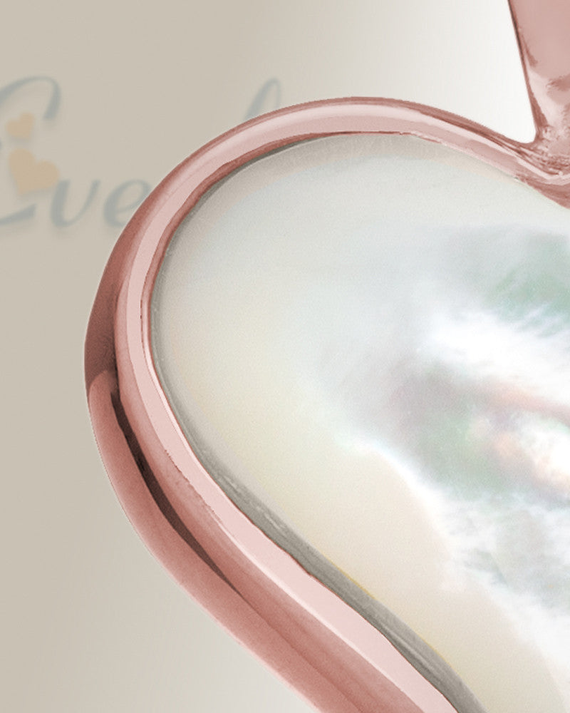 14K Rose Gold Dewy Heart Urn Keepsake