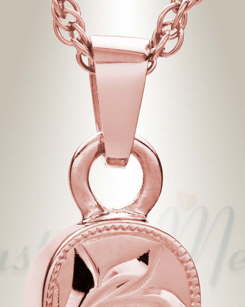 14K Rose Gold Majesty Cylinder Cremation Keepsake