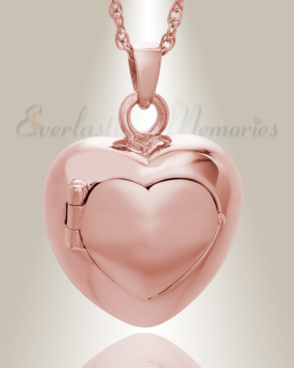 14K Rose Gold Purity Heart Urn Jewelry