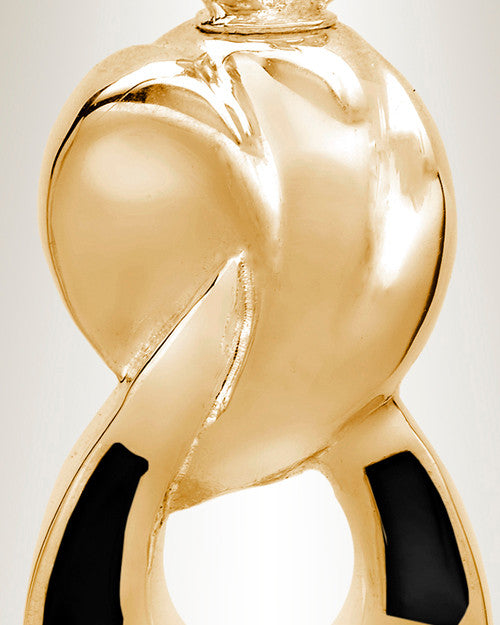14K Gold Everlasting Companion Infinity Funeral Jewelry